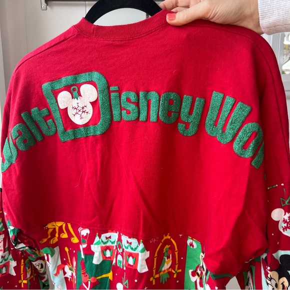 Rare Disney World Parks Holiday Mickey Fab Five 2020 Spirit Jersey Red Adult XS - Picture 4 of 6